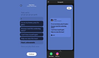 Spotify permite compartir hasta 5