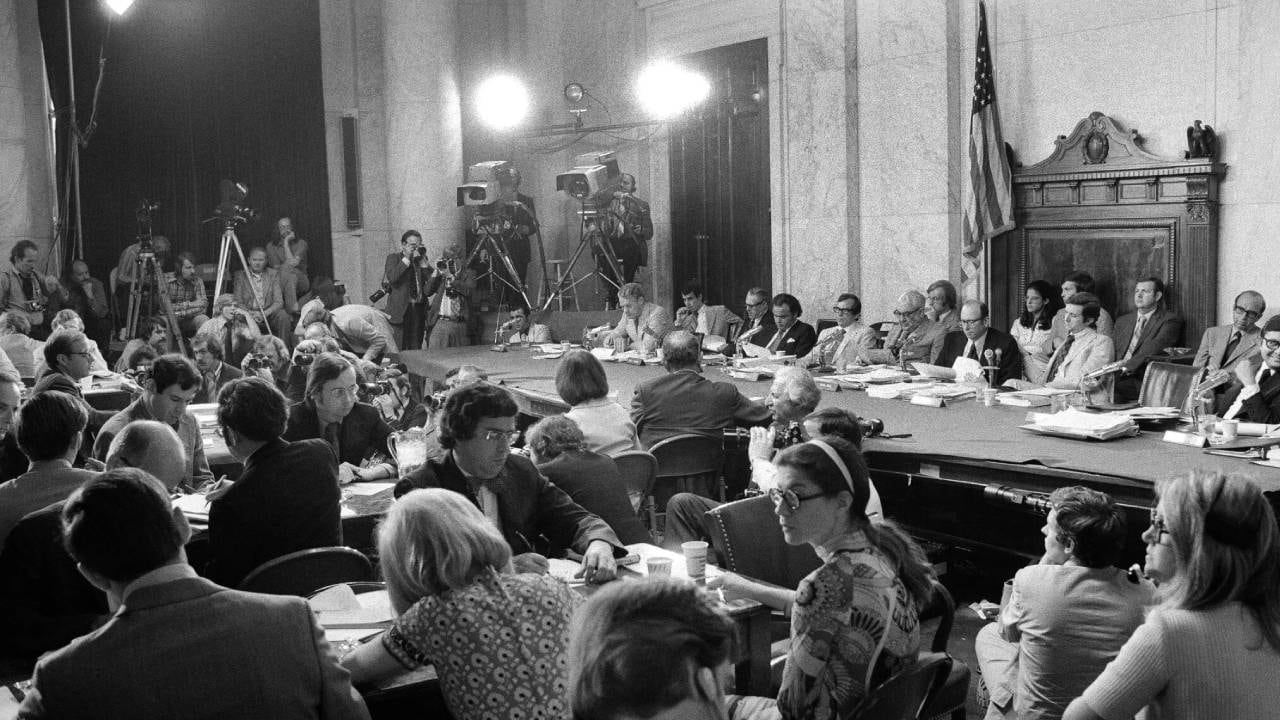 El tercer día de testimonio de John Dean en las audiencias de Watergate en 1973 (George Tames/The New York Times)
