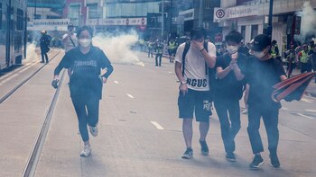 Las manifestaciones comenzaron hace nueve