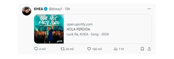 Khea promocionó su nueva canción