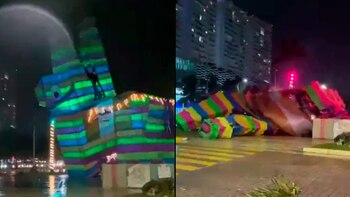 Enorme escultura del Burrito Sabanero