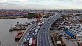 El tránsito en la autopista