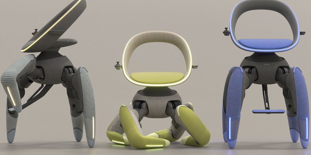 Así es la silla robot que te lleva a cualquier parte con IA y cuatro patas como si fuera un cangrejo