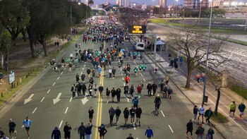 Desde temprano los corredores se