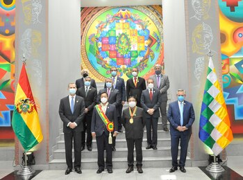 (L-R, front row) Spain's King