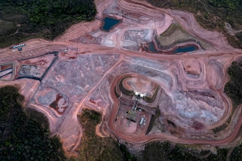La mina Serra Verde, en Minaçu, estado de Goiás, Brasil, donde Estados Unidos invierte miles de millones para reducir su dependencia de China en tierras raras (AP Foto/Eraldo Peres)
