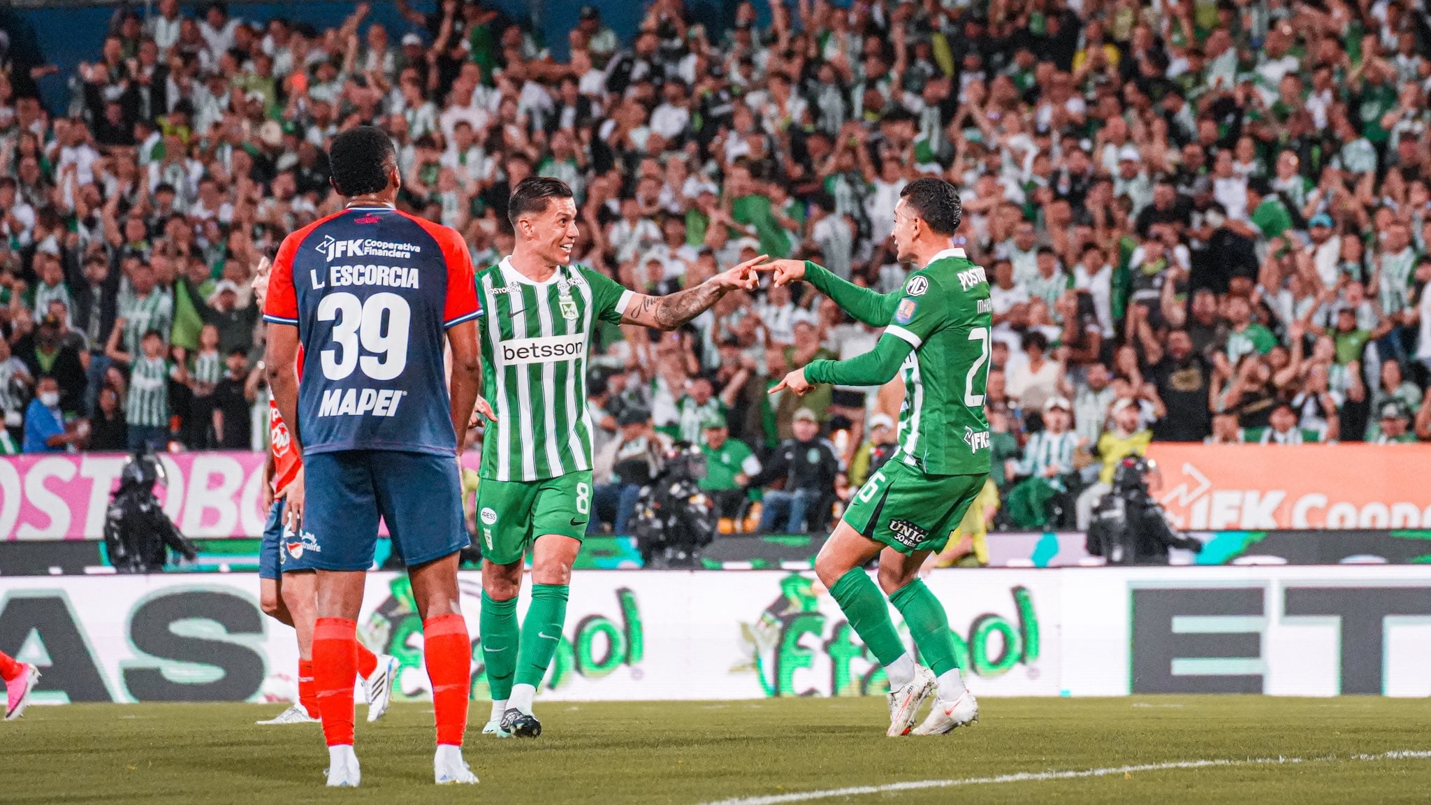 Atlético Nacional le ganó 3-2 al DIM en los cuartos de final de la Copa BetPlay 2026 - crédito @nacionaloficial