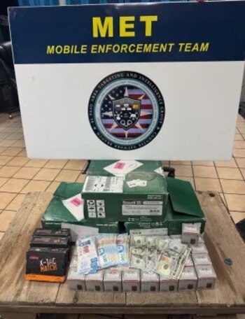 Armas decomisadas en la frontera