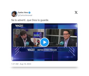 El mensaje del periodista en