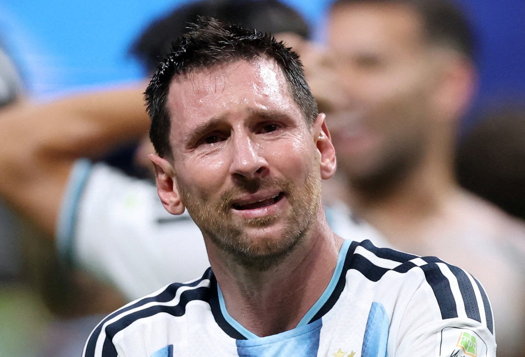 Balagué sostuvo que Messi comunicó su retiro definitivo primero a Antonela y a sus hijos antes de hacerlo público - FOTO DE ARCHIVO: Fútbol - Copa del Mundo de la FIFA 2026 - Octavos de final - Argentina contra Egipto - Estadio de Atlanta, Atlanta, Georgia, EE. UU. - 7 de julio de 2026. El argentino Lionel Messi celebra tras el partido la clasificación de Argentina para los cuartos de final del Mundial. IMAGN IMAGES vía Reuters/Brett Davis/Foto de archivo