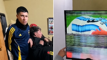 Rompió el televisor de los padres de su novia en pleno festejo por el triunfo de la Selección y el video se volvió viral