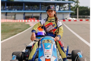 La piloto dominicana correrá en la categoría T4 Junior con el dorsal 240 durante el mundial de Valencia. (Imagen de cortesía)