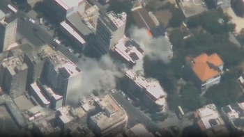 Israel bombardeó un centro de mando de Hezbollah en Beirut en respuesta al lanzamiento de tres proyectiles contra el norte del país