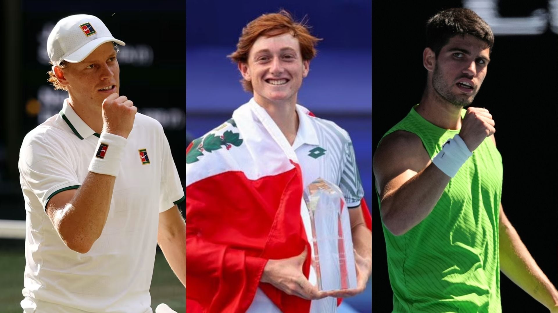 La marca que comparte Ignacio Buse con los tenistas más relevantes de la actualidad. Crédito: X Winston-Salem/Australian Open/Wimbledon.