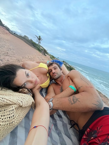 La modelo y su pareja disfrutaron de unos días en
la costa brasilera
