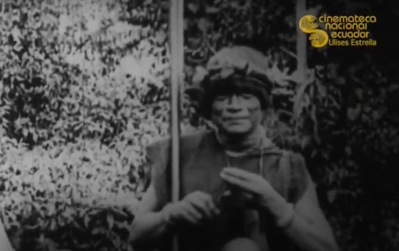 Fotograma del documental etnográfico producido por Crespi (Cinemateca Nacional del Ecuador)