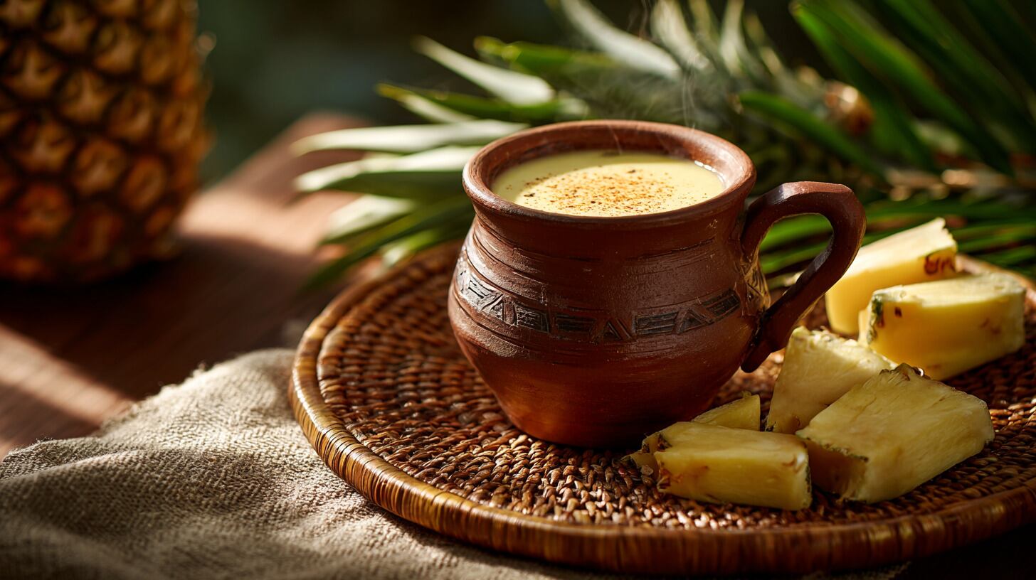 La piña aporta un sabor frutal y una delicada acidez a esta bebida tradicional. (Imagen Ilustrativa Infobae)