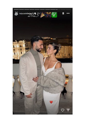 Valentín Castellanos con su pareja