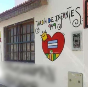 La fachada del jardín donde