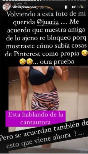 Cinthia Fernández acusó a Floppy