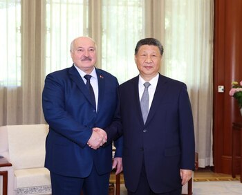 Alexander Lukashenko y Xi Jinping