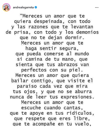 Andrea Legarreta avivó rumores de