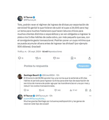 La respuesta del presidente del