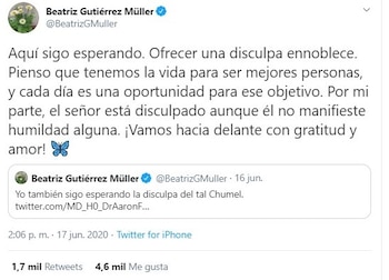 Gutiérrez Müller dijo que por