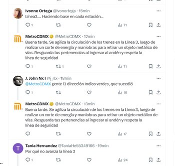 Retrasos en el servicio de