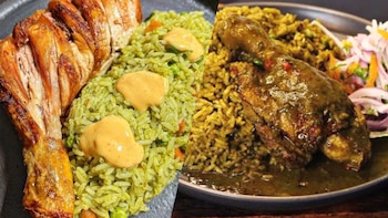 Arroz con pollo al lado