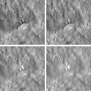 La sonda LRO de la NASA capta imágenes del cráter Falcon 9 en la Luna y descubre nuevos detalles. para america ciencia