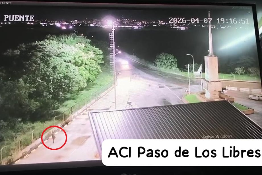 El menor fue identificado mediante cámaras de seguridad cruzando el paso internacional a pie hacia Brasil a las 19.15 del martes