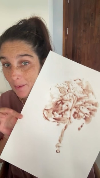 Juana Repetto mostró el dibujo