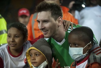 El astro argentino estuvieron el