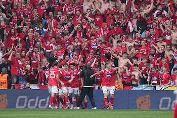 Celebración de Silkeborg IF con