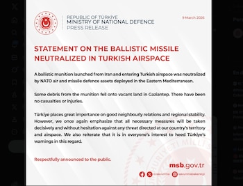 Captura de pantalla del ministerio