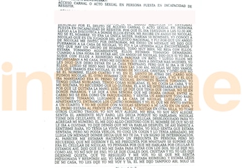 Denuncia contra Nicolás Rodríguez