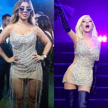 Magaly Medina opina de los looks de Yahaira Plasencia en los Premios Heat.