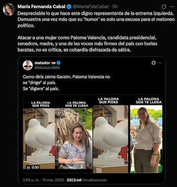 La senadora calificó la publicación