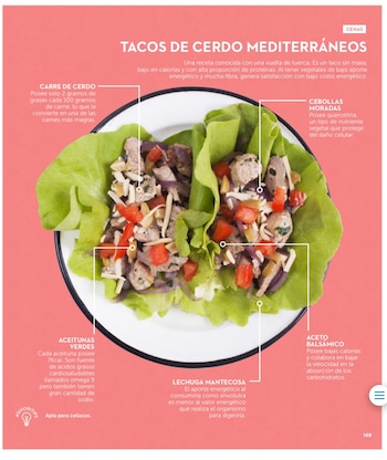 Tacos de cerdo mediterráneo por