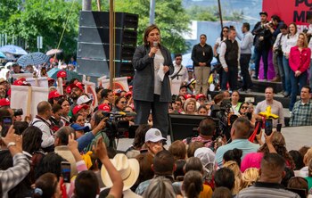 La candidata presidencial de la