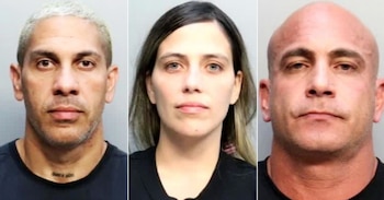Las autoridades arrestaron a Yeinys Rodriguez-Canizares, Roynel Matos y Yassel Darboys por su presunta relación con falsificaciones de Amiri, testosterona cipionato y envíos de dinero a Turquía