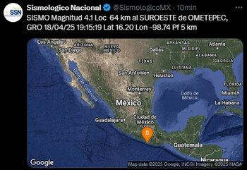 (X: Sismológico Nacional)