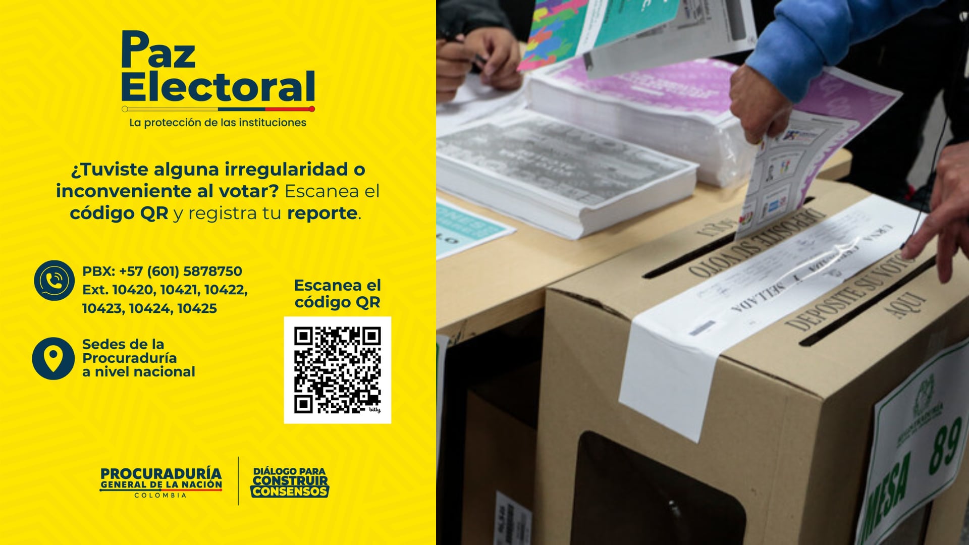 Habilitan código QR para denunciar irregularidades en la segunda vuelta presidencial