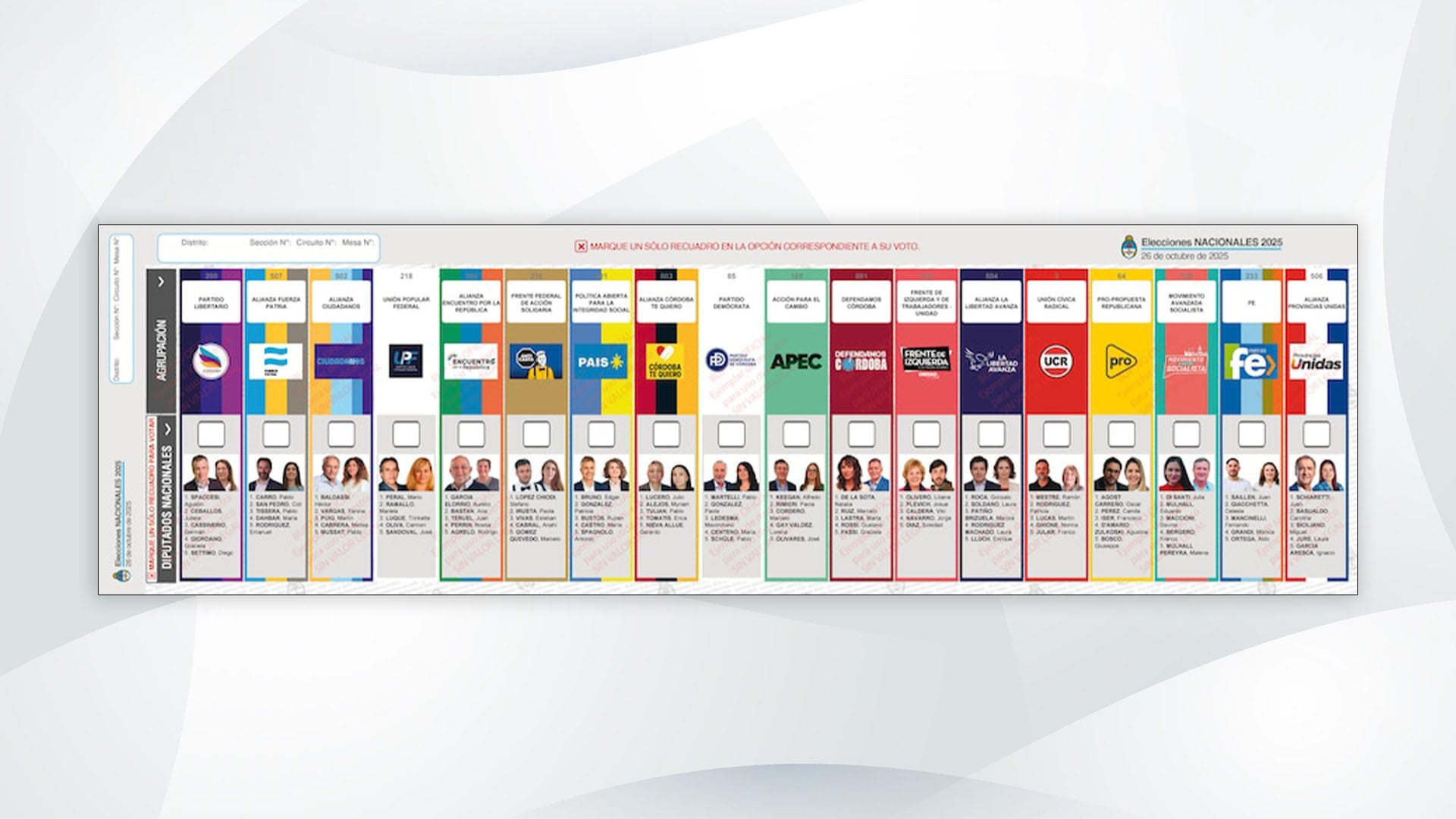 El sistema de Boleta Única de Papel facilitó el recuento y previno faltantes durante los comicios en Córdoba (Archivo)