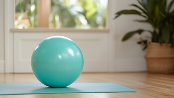 Realizar roll-out con fitball fortalece
