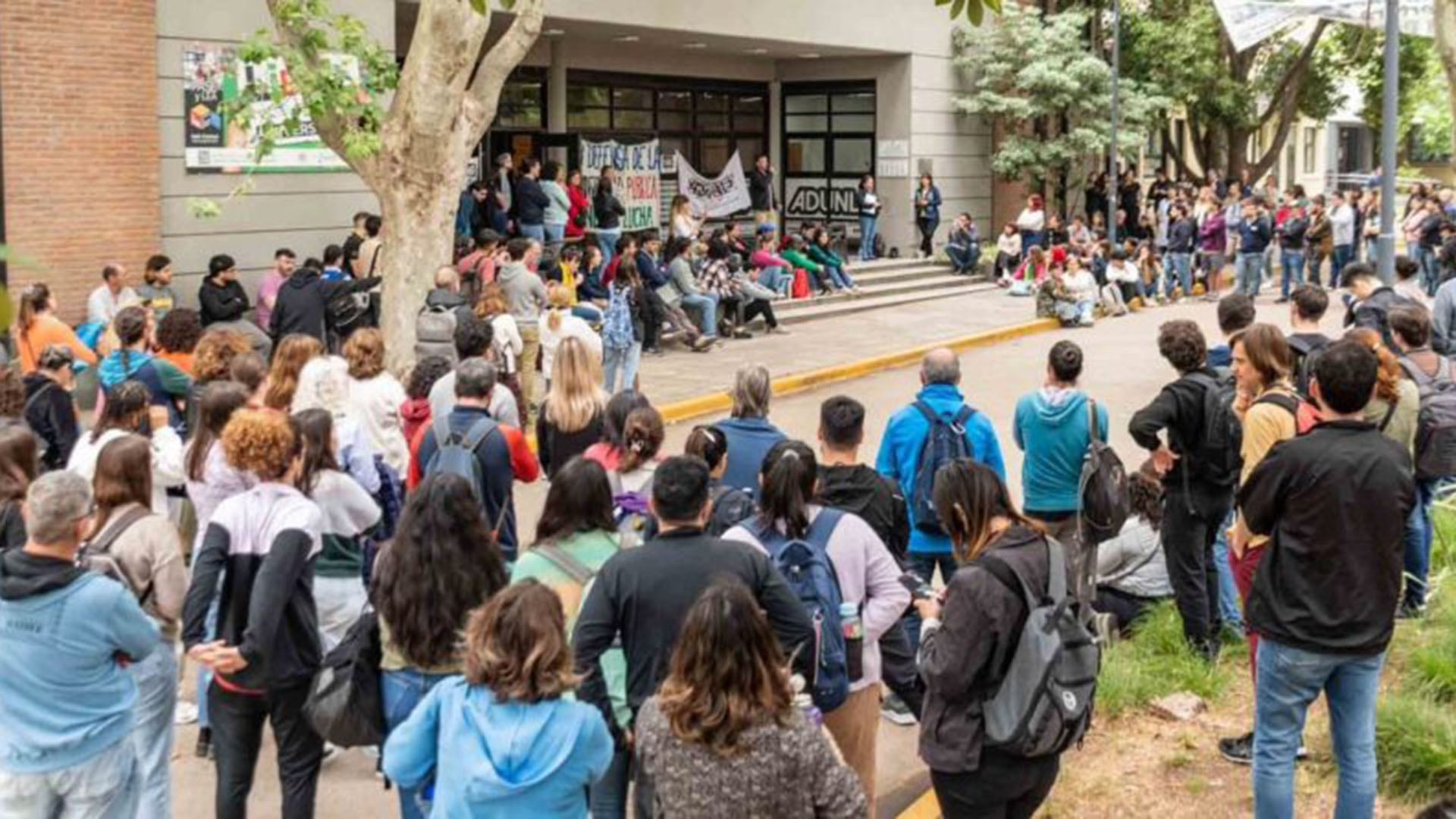 Una asamblea estudiantil, en el marco del conflicto universitario