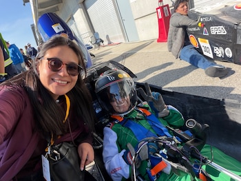 La estudiante Sofía Vega fue la piloto en la competición - crédito suministrado a Infobae