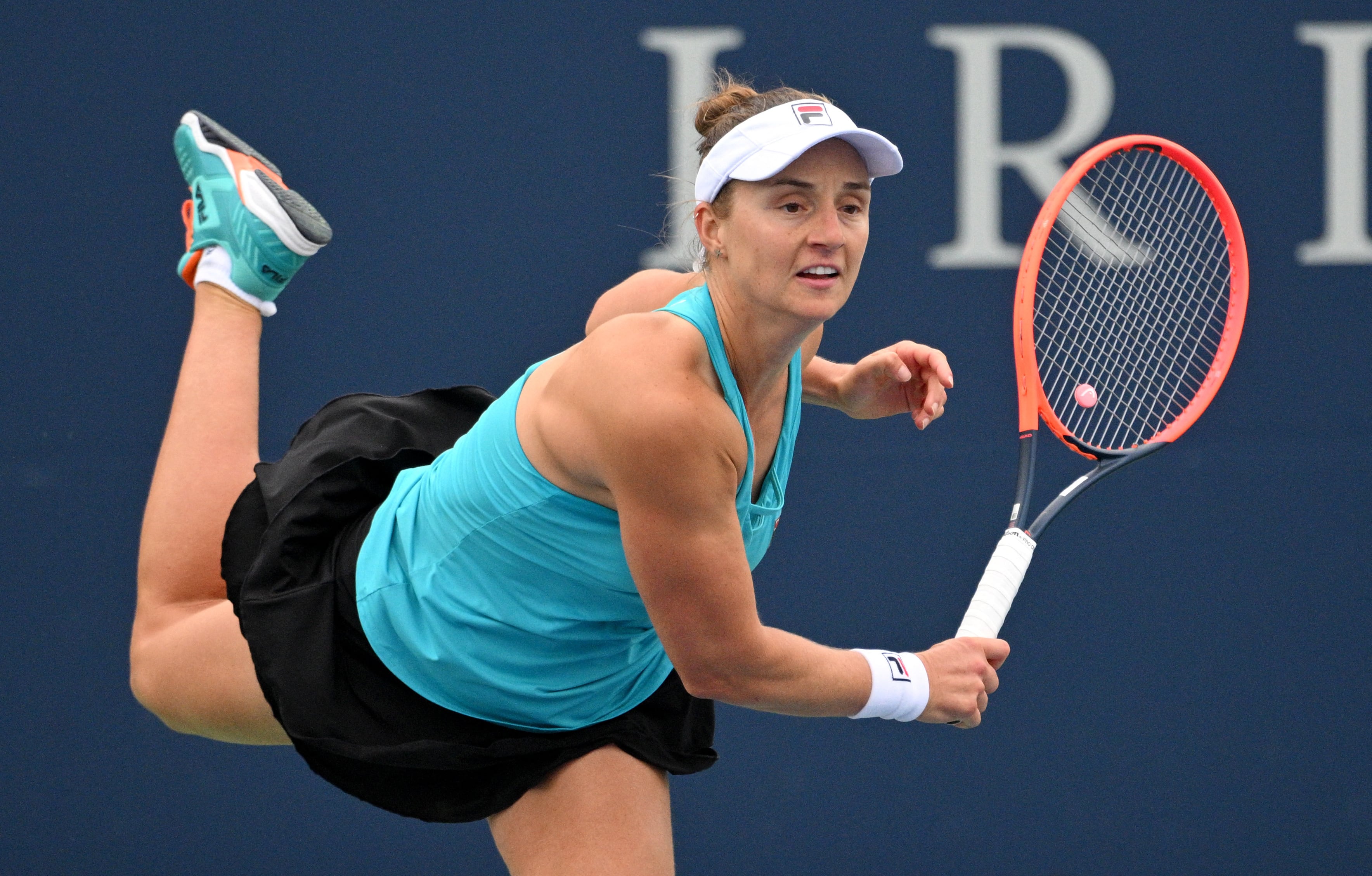 Nadia Podoroska consiguió su primer triunfo en el cuadro principal del Us Open (Crédito: Dan Hamilton-USA TODAY Sports)