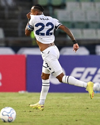 Villa llegará a Bogotá procedente de Caracas, tras ser la figura en la victoria de Independiente Rivadavia por 4-2 sobre Deportivo La Guaira en la Copa Libertadores - crédito @libertadores/Instagram